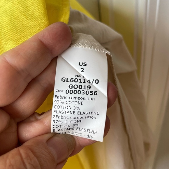 G. Label by goop Colorblock Midi Dress Beige/Yellow - Picture 9 of 14